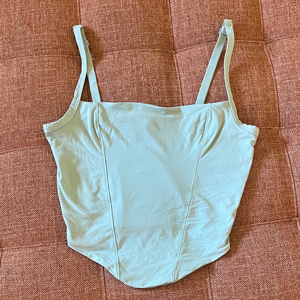 Victoria's Secret Sage Green Corset Top